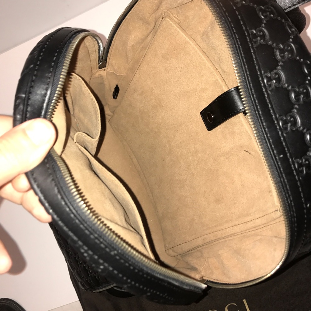 Gucci Signature leather backpack (Black) - Picture 6 of 8